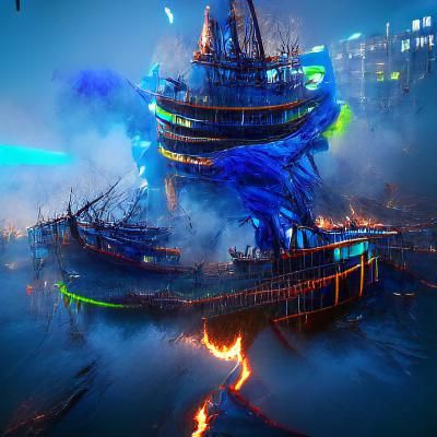 Abstract AI Image Generated From Simple Prompt