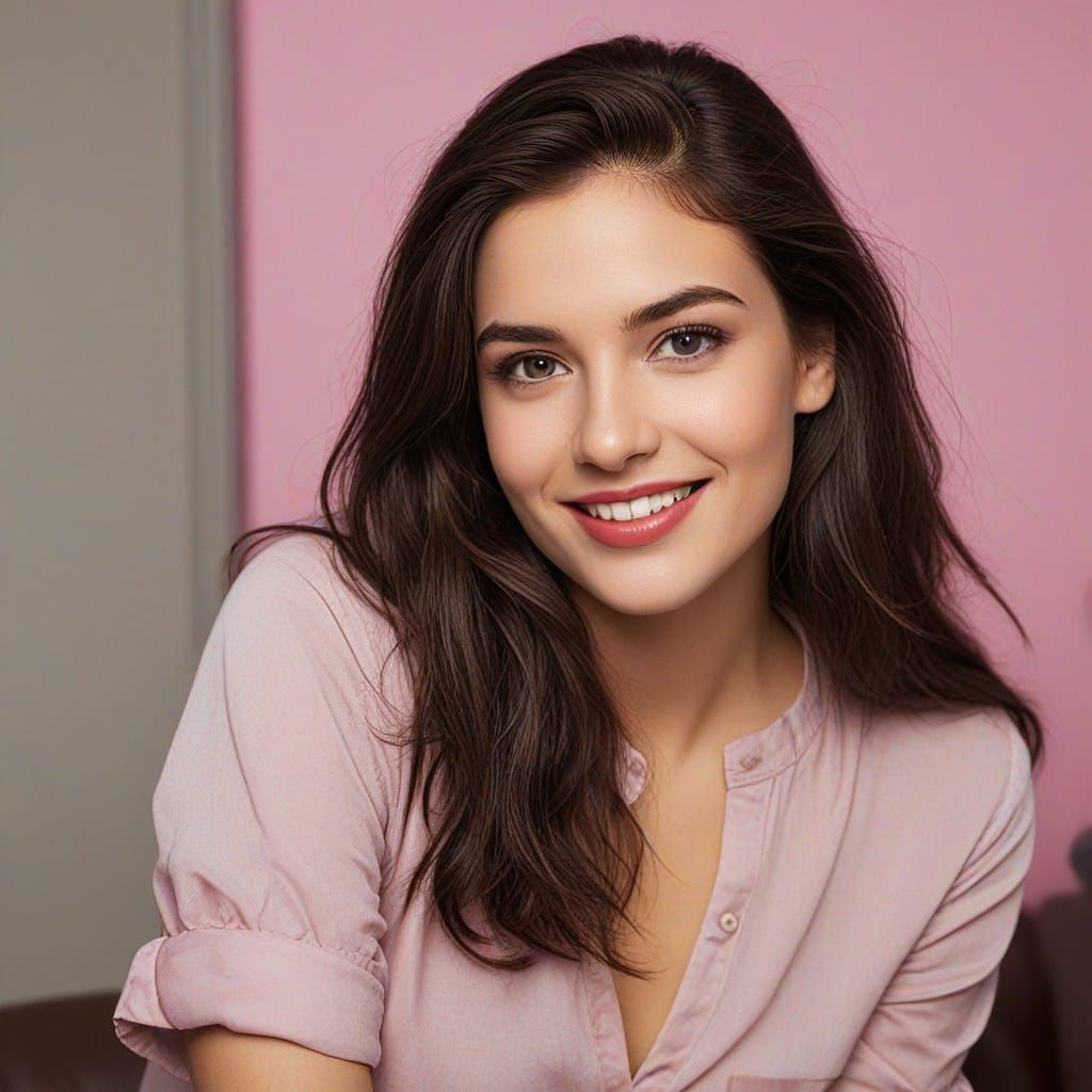 Glamorous Woman in Soft Focus, Close-Up Portrait