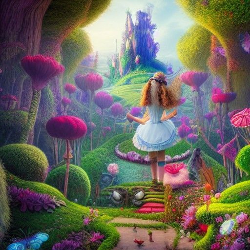 Alice in Wonderland: Hyperdetailed Unreal Engine Render