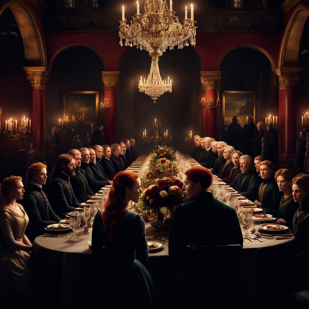 Macbeth's Banquet: A Dramatic Digital Painting