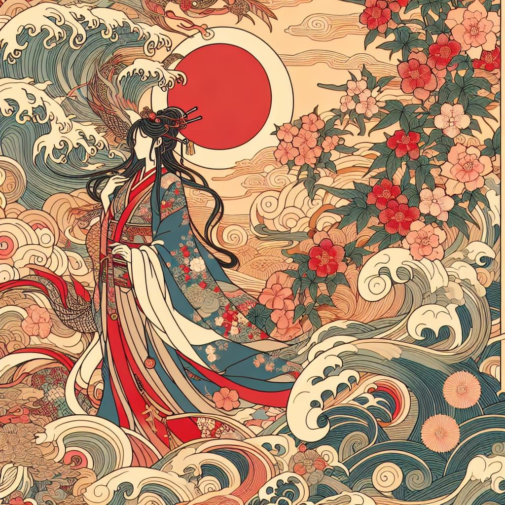 Chinese-Style Life Art in Early Manga Style
