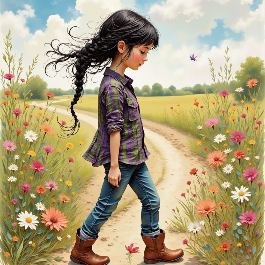 Thérèse loves to explore every inch of the farm, scanning th...