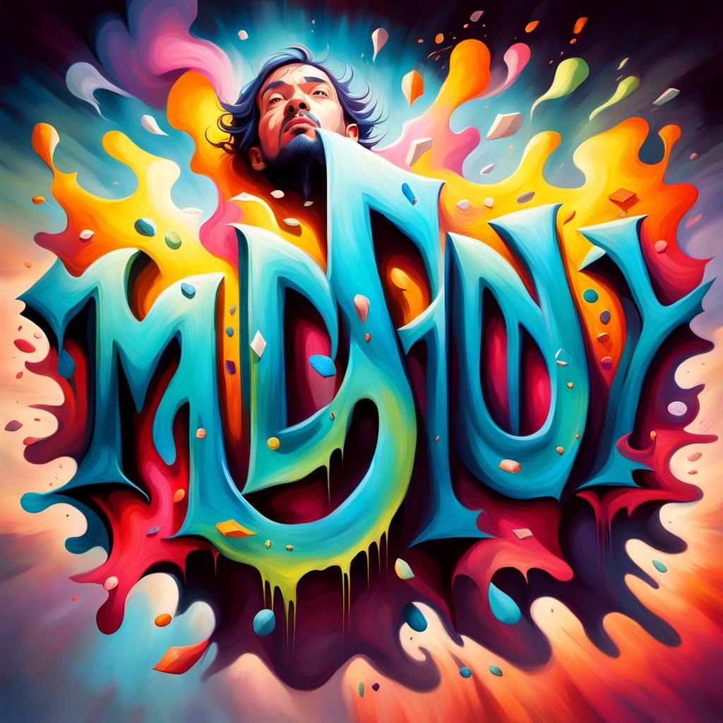 Ethereal Library: Suspended Figure in Splash Art