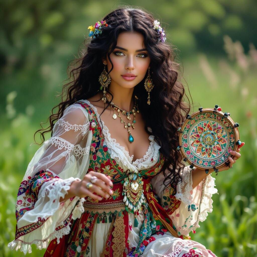 "Elara" The Gypsy!
meaning "shining one," Freedom and Light .