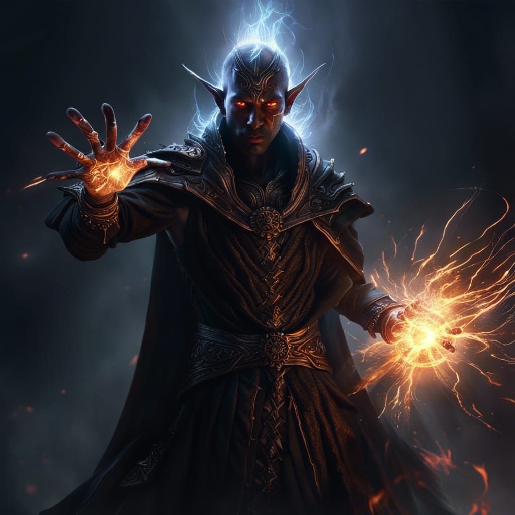 Dark Elf Sorcerer Rises: A Dark Fantasy Masterpiece