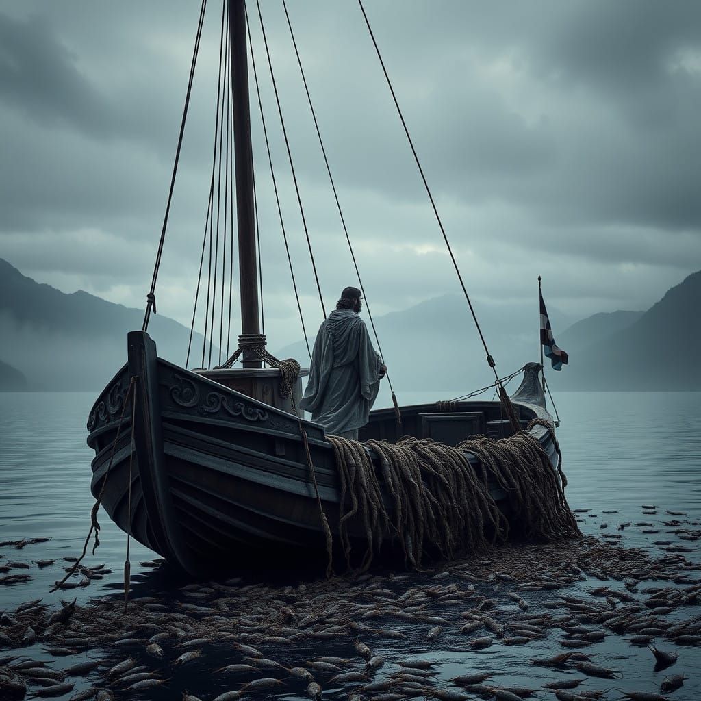 Majestic Sailboat Glides Across Pacific Northwest Shoreline