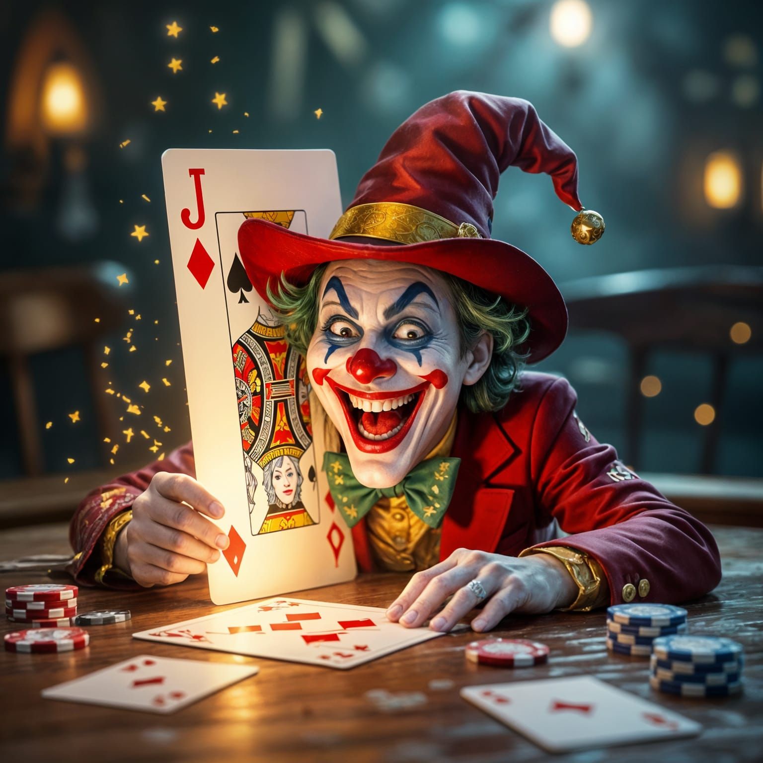 Joker Emerges from Playing Card Portal