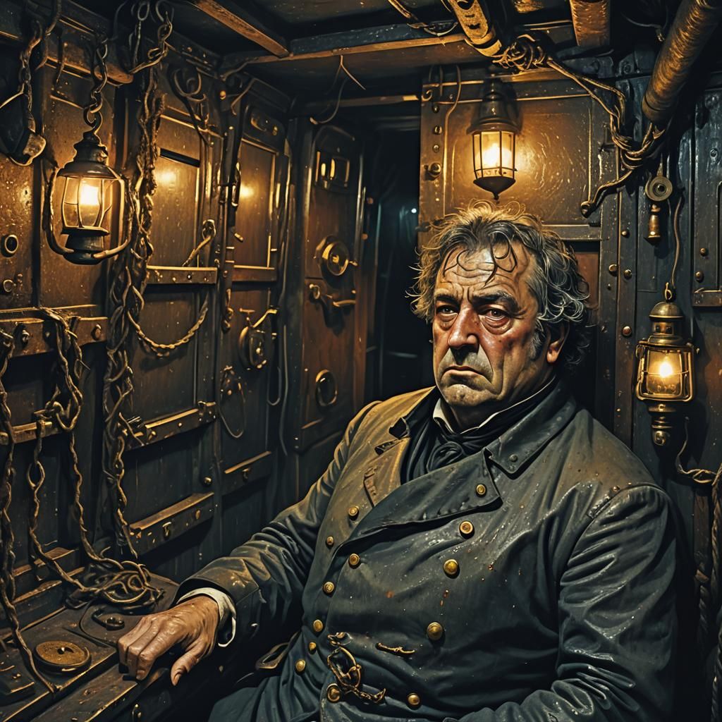 French Lieutenant's Horrific Awakening: Gustave Doré Style