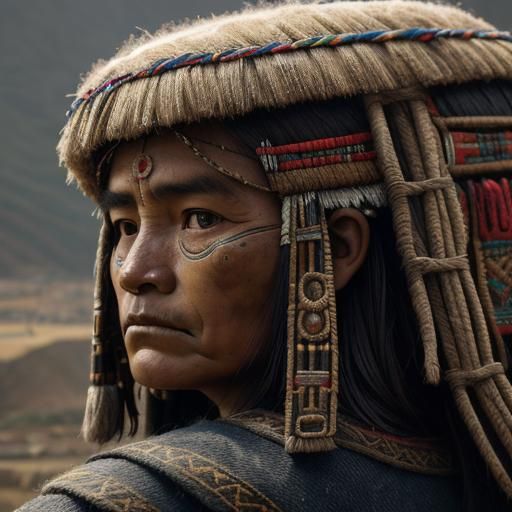 Ancient Incan Civilian Life: Hyperrealistic Scene