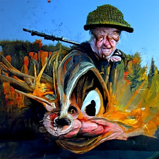 Elmer Fudd as Oil Painting by James Gurney