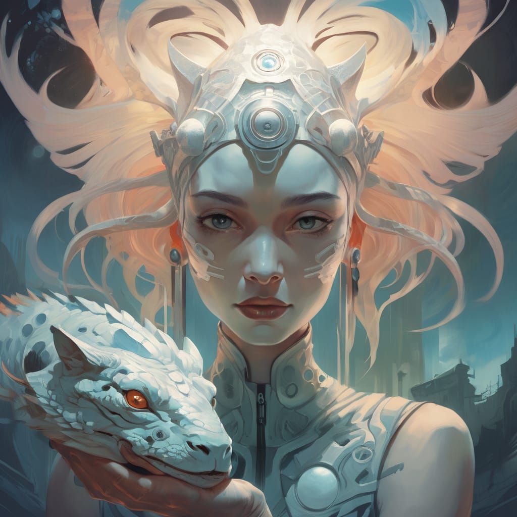 Ethereal Character Portrait in Fantasy Art Style