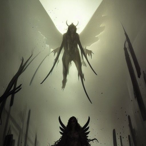 Epic Battle: Demons Versus Angels in Sinister Style