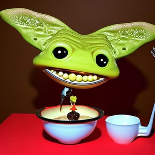 Alien's Delight: An Intergalactic Dessert Moment