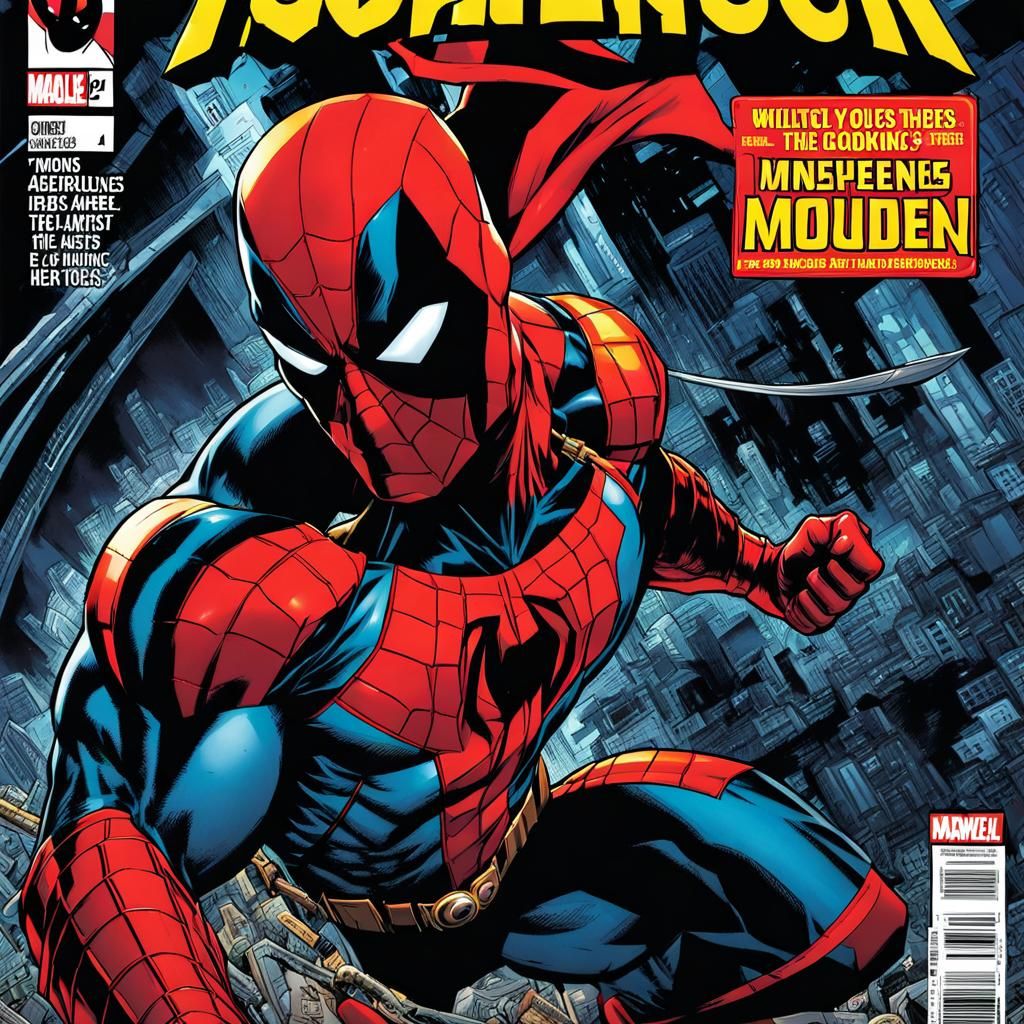 Spiderman/Deadpool mashup