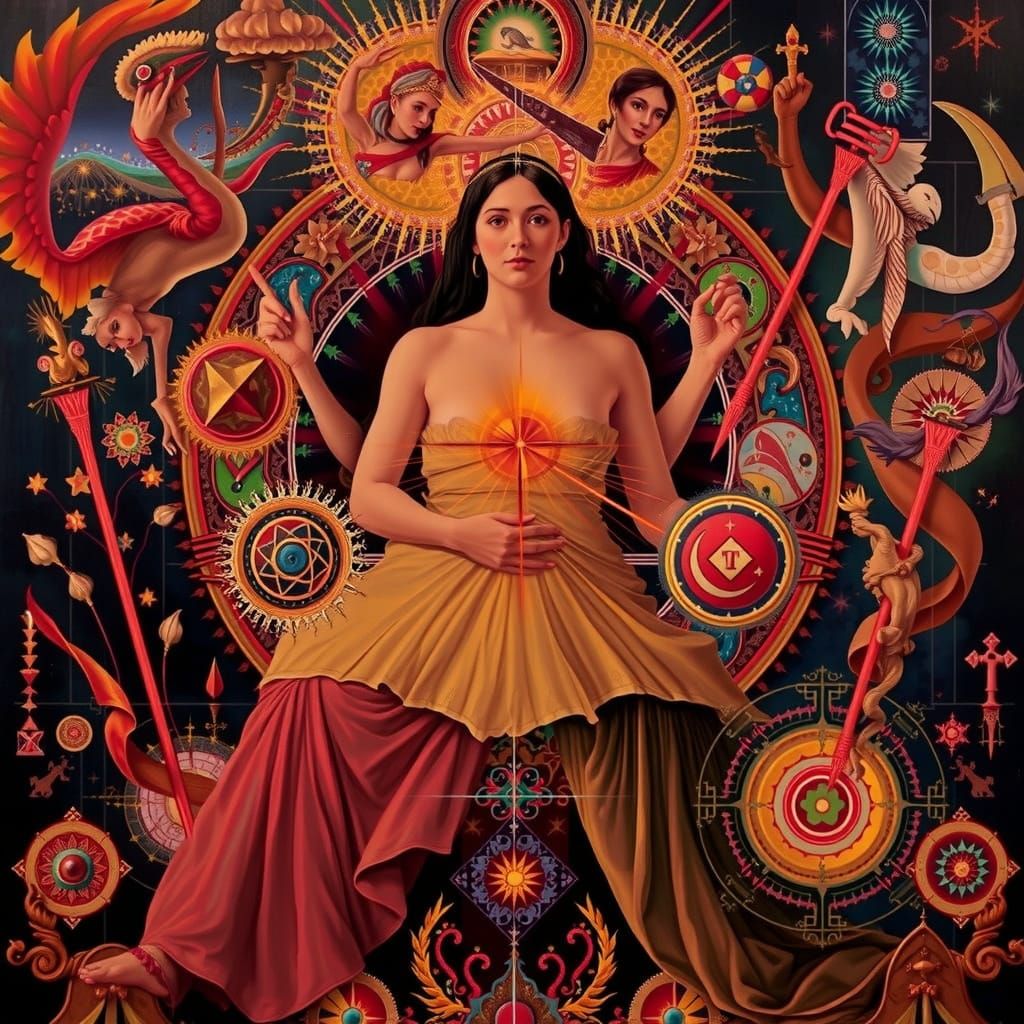 Masterpiece Painting of Beauty and Truth