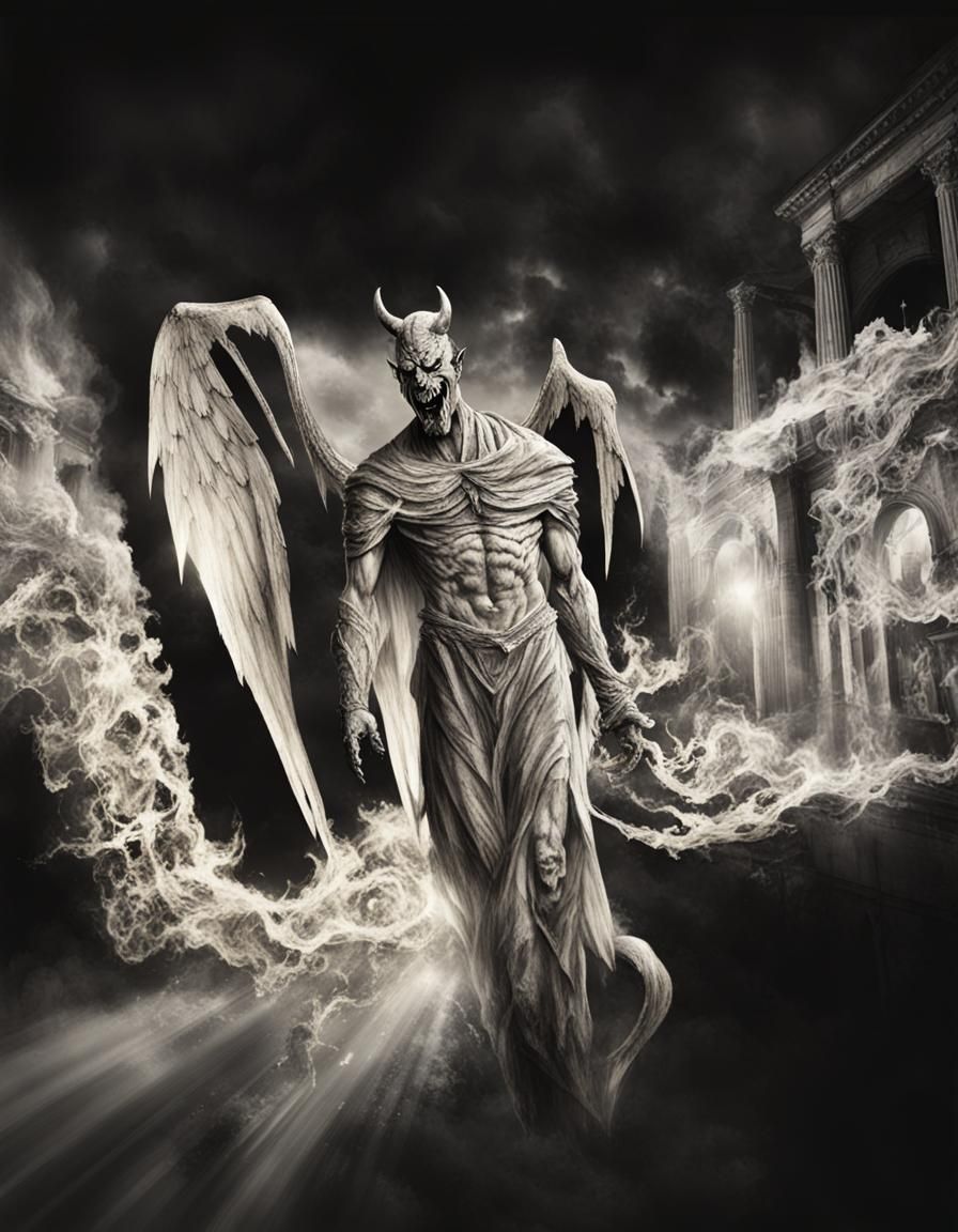 Monochrome Devil of the Dark Age Creation