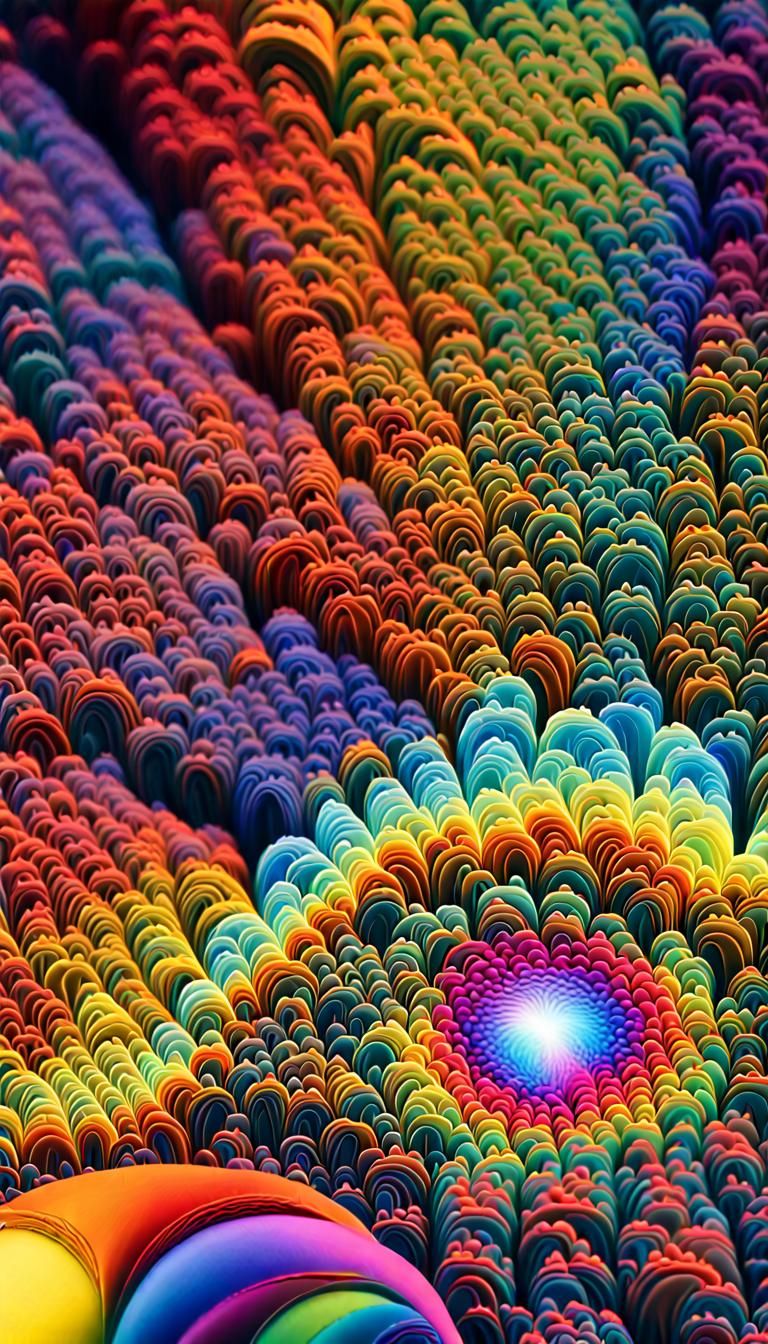 Fractal Universe in Rainbow Prismatic Colors