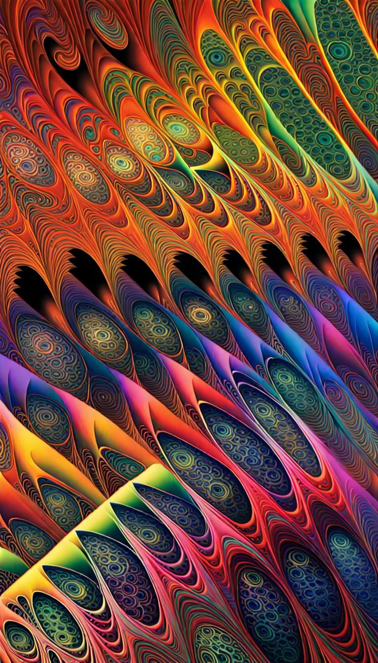 Fractal Universe in Rainbow Prismatic Colors