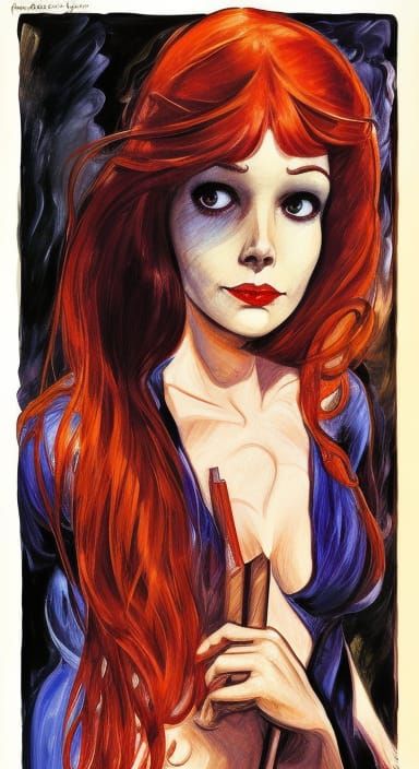 Mary Jane Watson Portrait in Diverse Artistic Styles