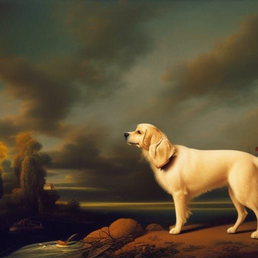 A dog
