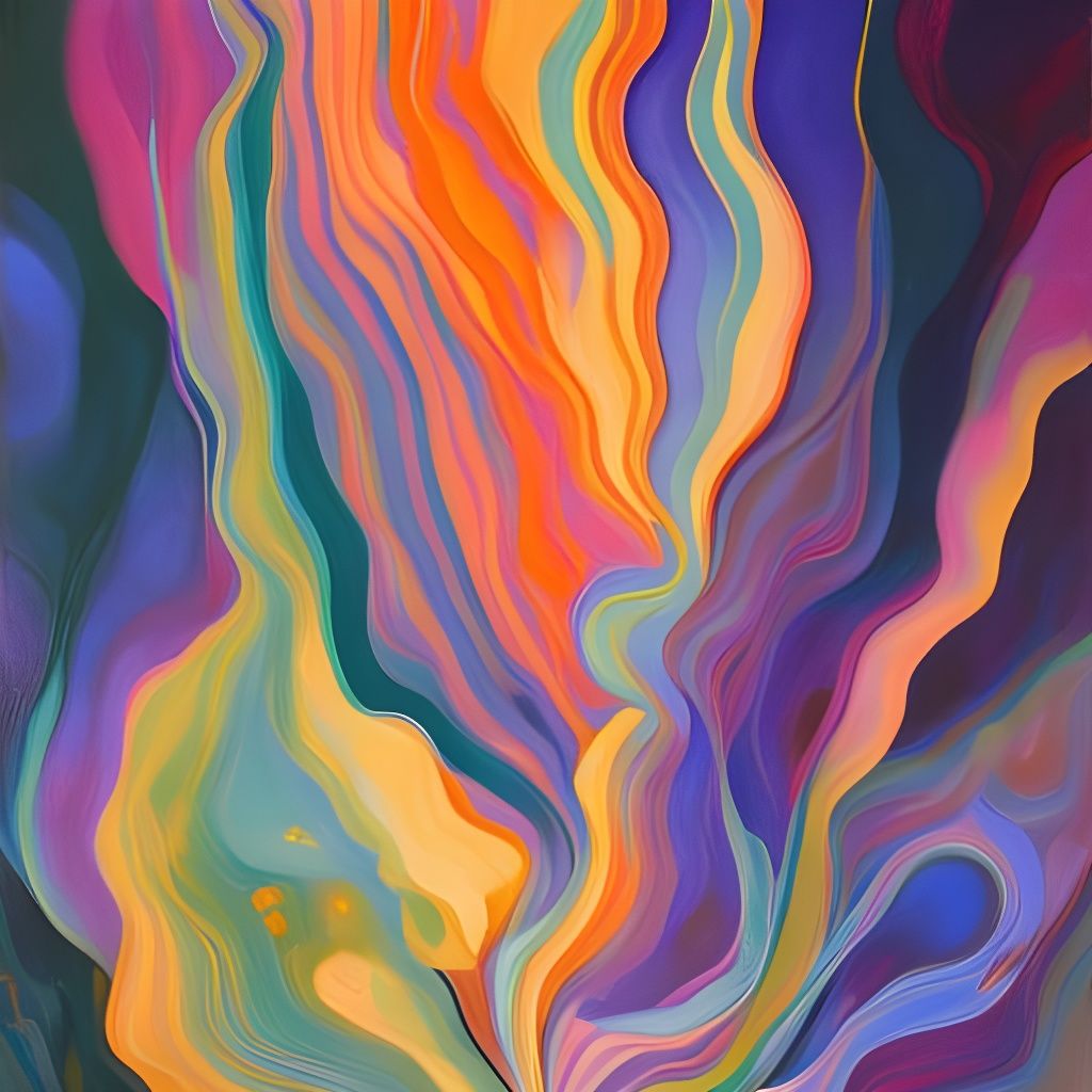 Bioluminescent Being in Stardust: Impressionist Galaxy