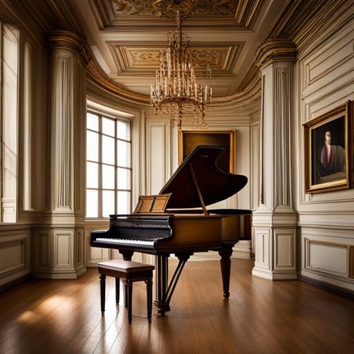 Harpsichord in Castle Room: Professional Photography