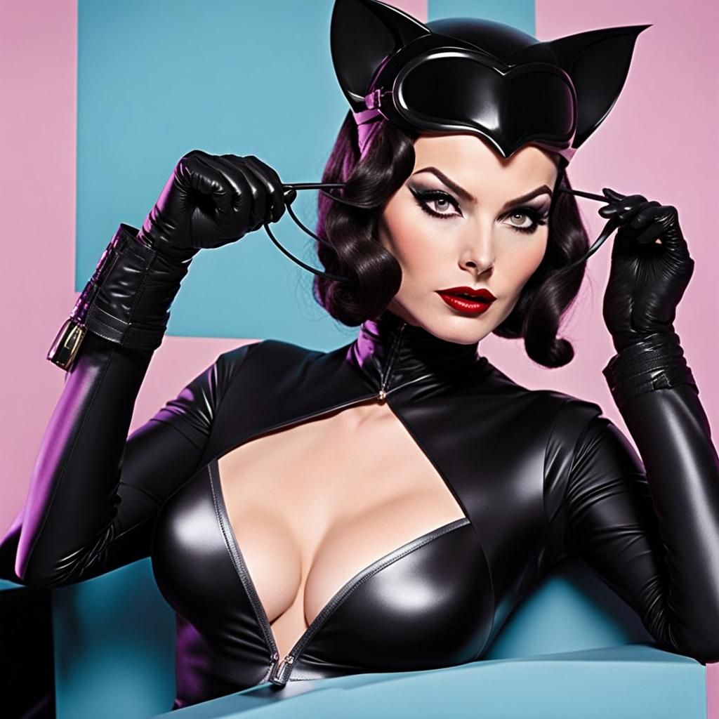 Julie Newmar portraying Catwoman