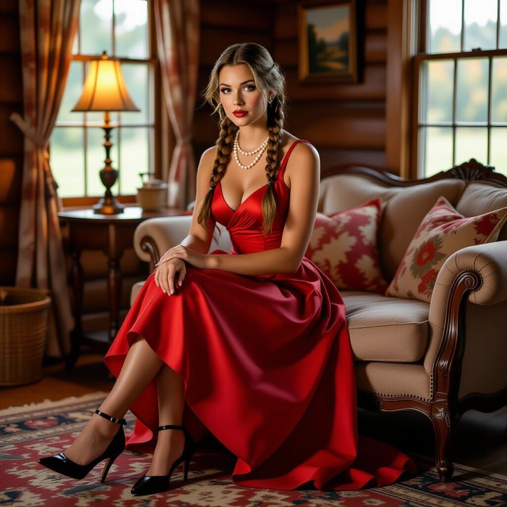 Awkward Farmgirl Ready for Prom in Rockwell Style