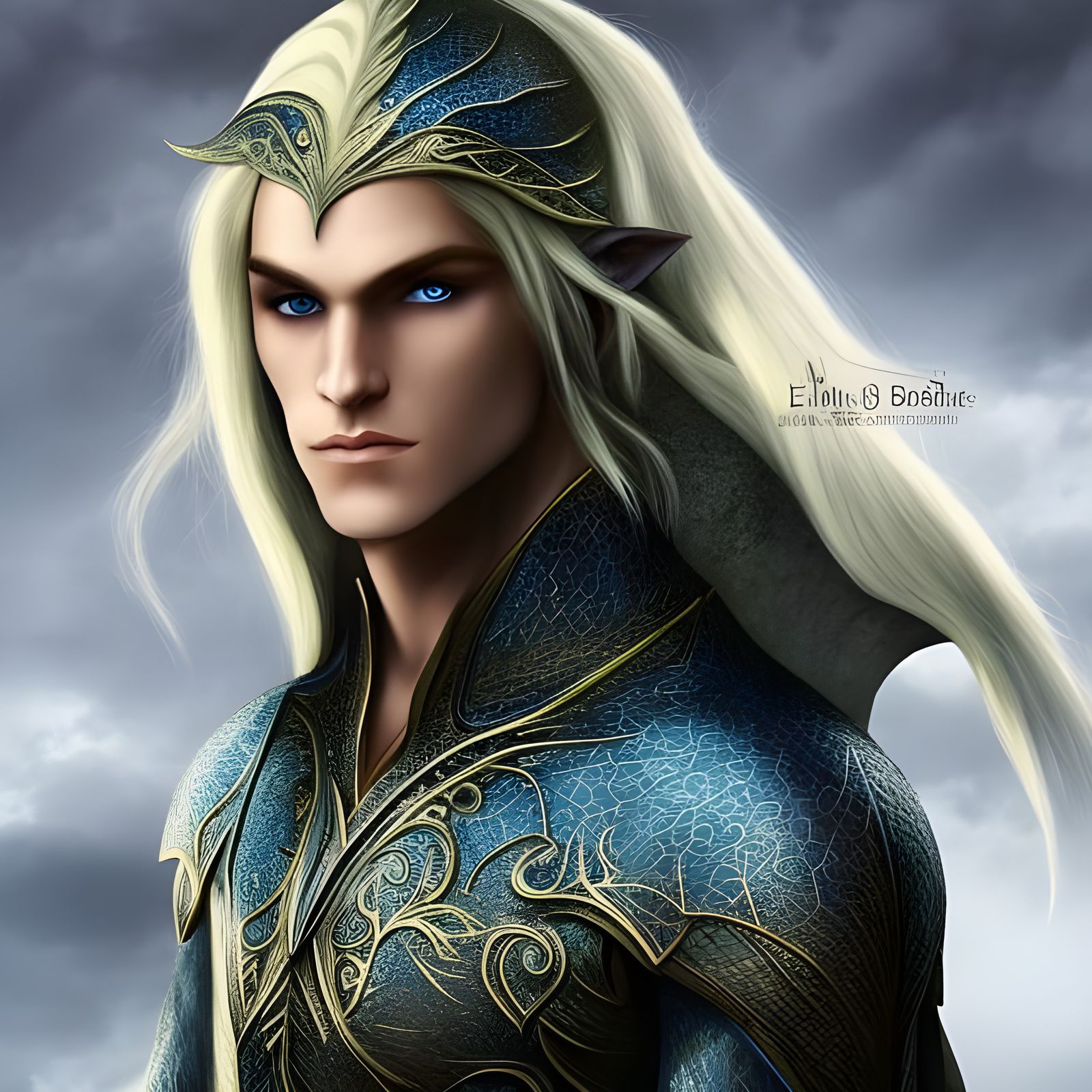 Ethereal Elven Warrior in Dreamlike Style