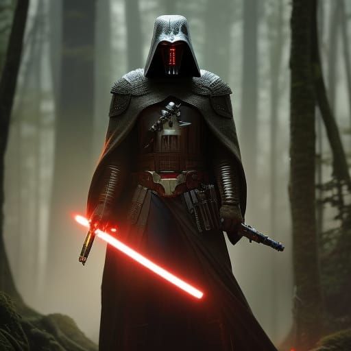 Anthropomorphic Yeti in Armor, Fantasy Art