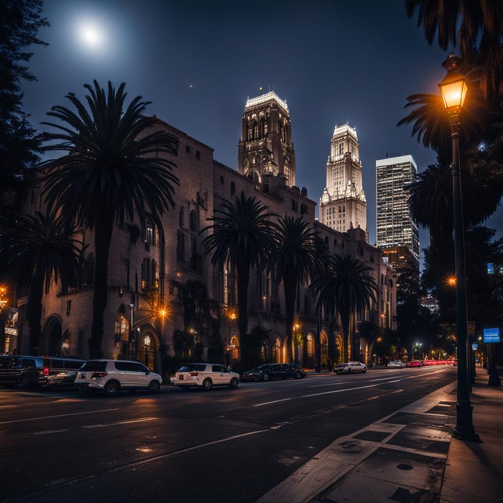 Tremere Chantry Illuminates Los Angeles Night
