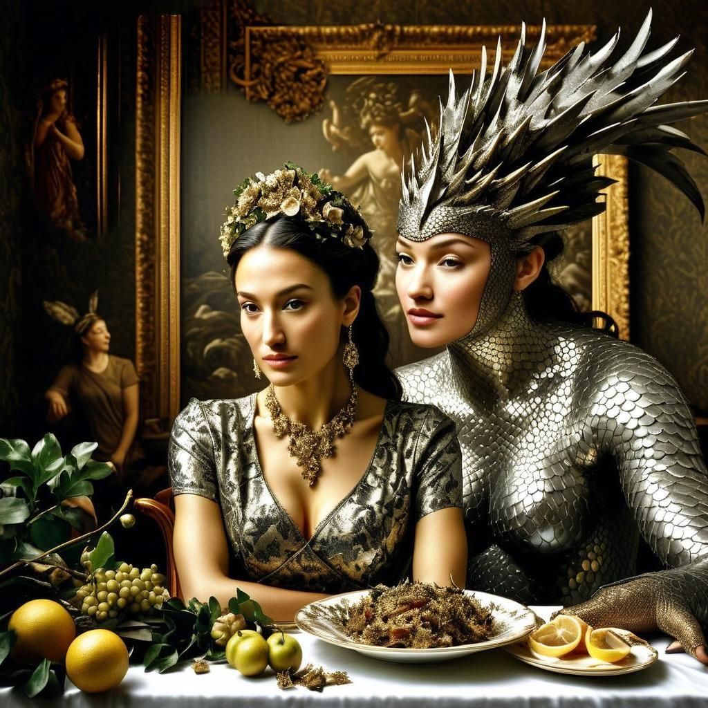 Photorealistic Portrait with Magical Realism Elements