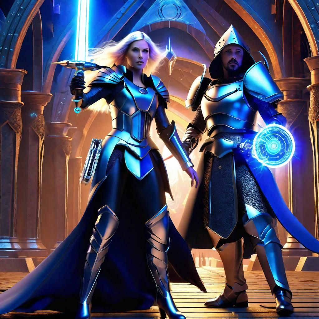 Knight and Witch Face Off in Sci-Fi Castle