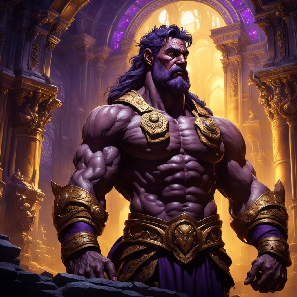 Hercules Dark Fantasy Concept Art in 8K