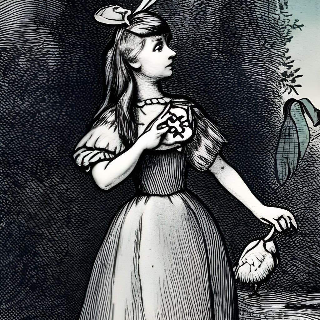 Alice in Wonderland with Bird Claw