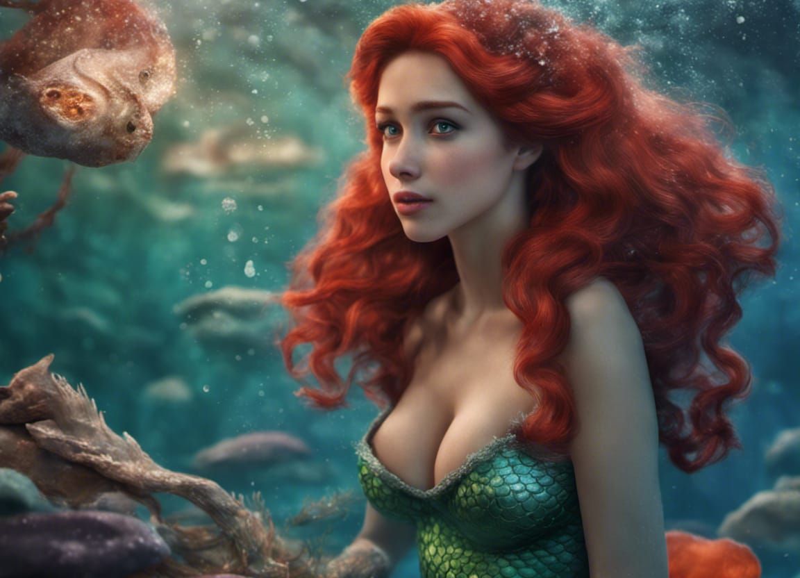 Hyperrealistic Ariel: Disney Mermaid as Real Girl