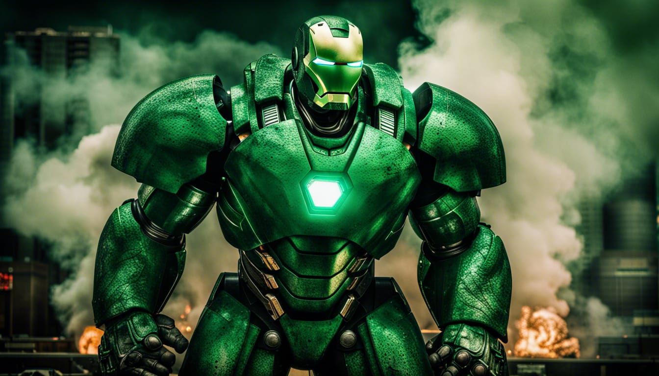 Emerald War Machine Rises from Darkness