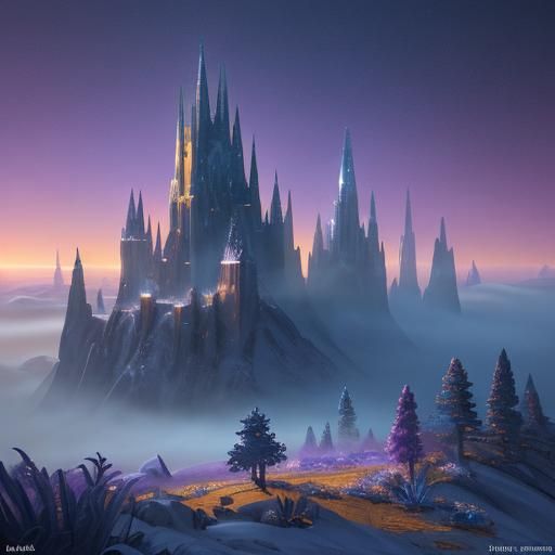 Shimmering Frozen Landscape in Unreal Engine 5