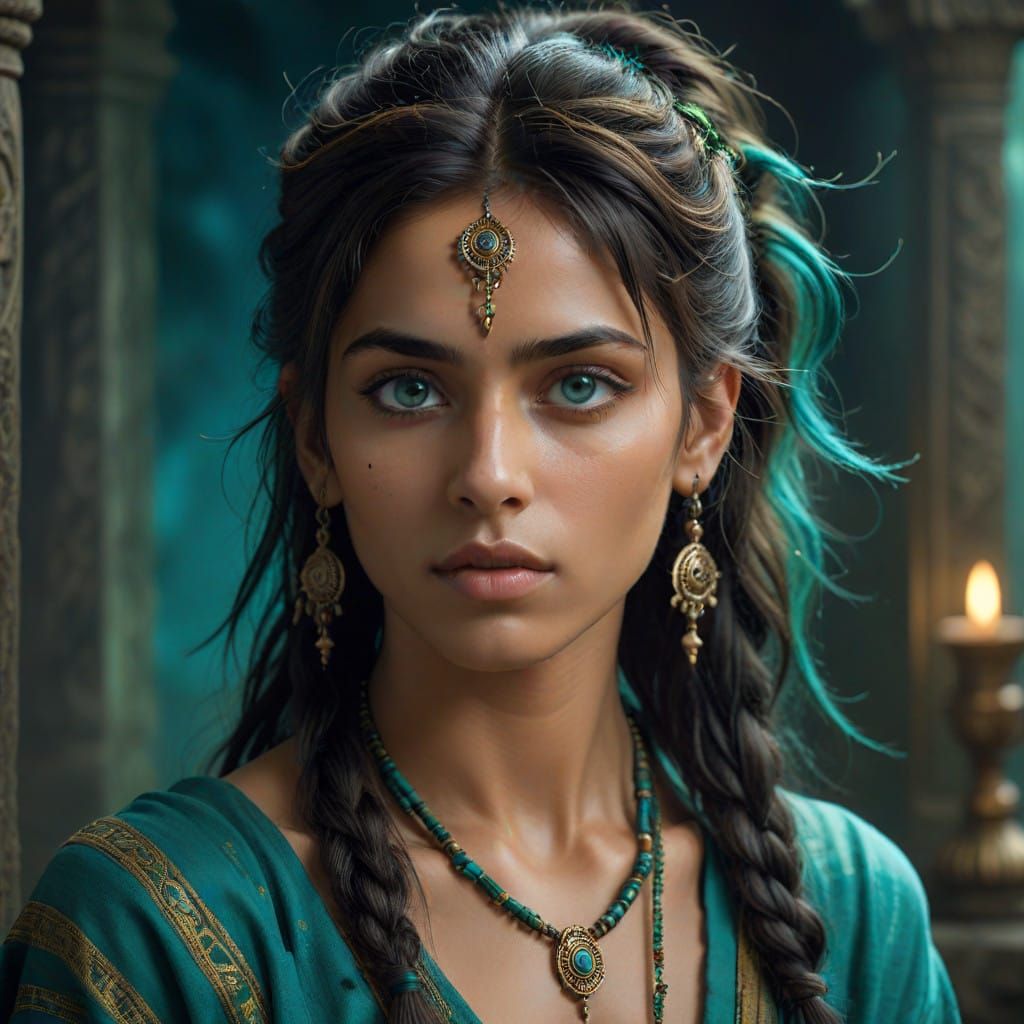 Ethereal Beauty in Sacred Contemplation