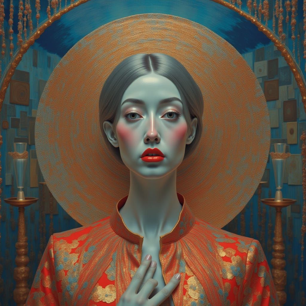 Divine Gathering of Ethereal Figures