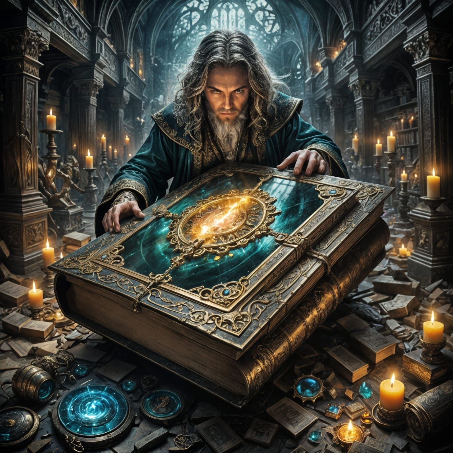 Ornate Magical Tome of Hidden Power