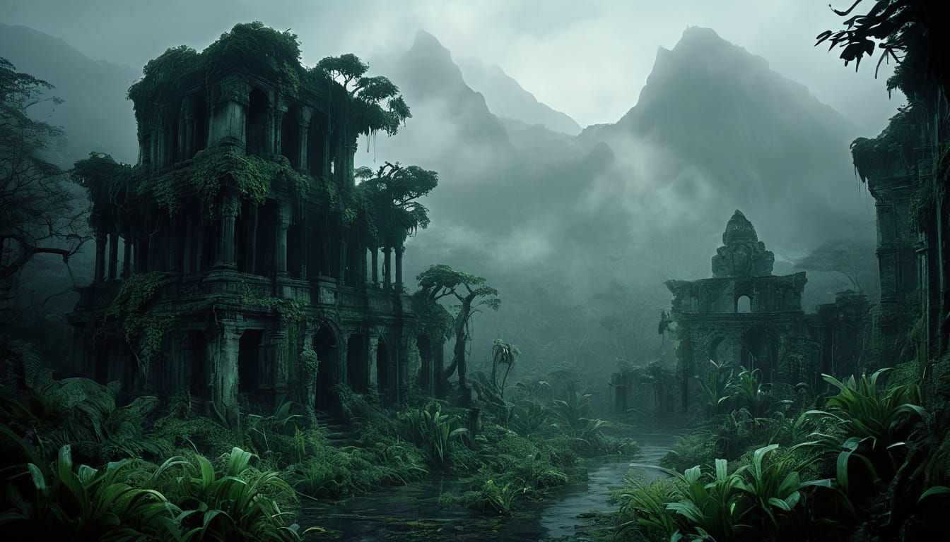 Gothic Jungle Swamp in Misty Mountains