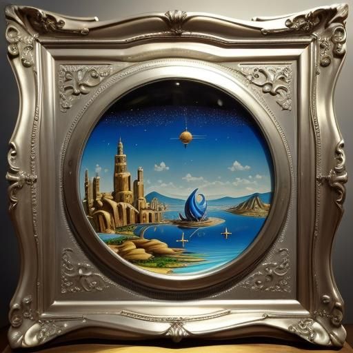 Ornate Oriental Dragon with Silver and Crystal Details