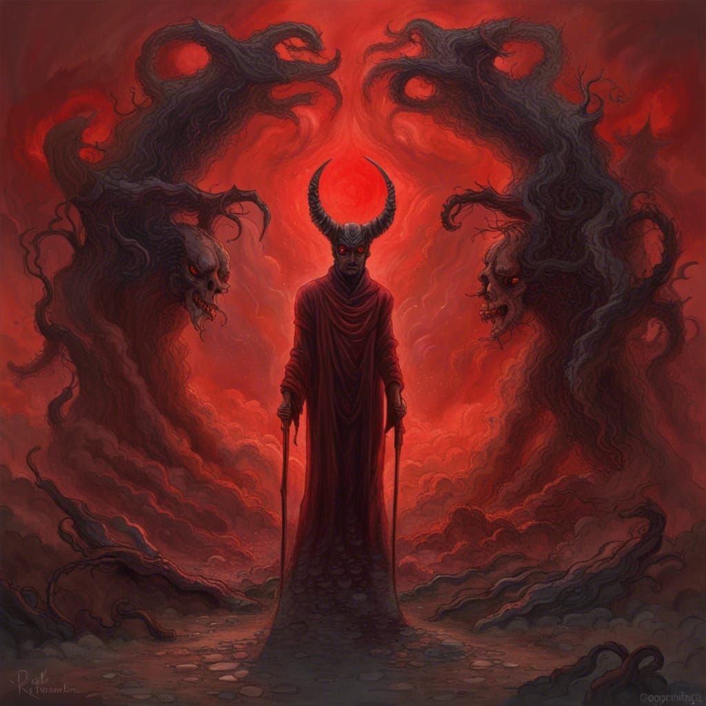 Devil at the Crossroads: A Holographic Astral Illustration