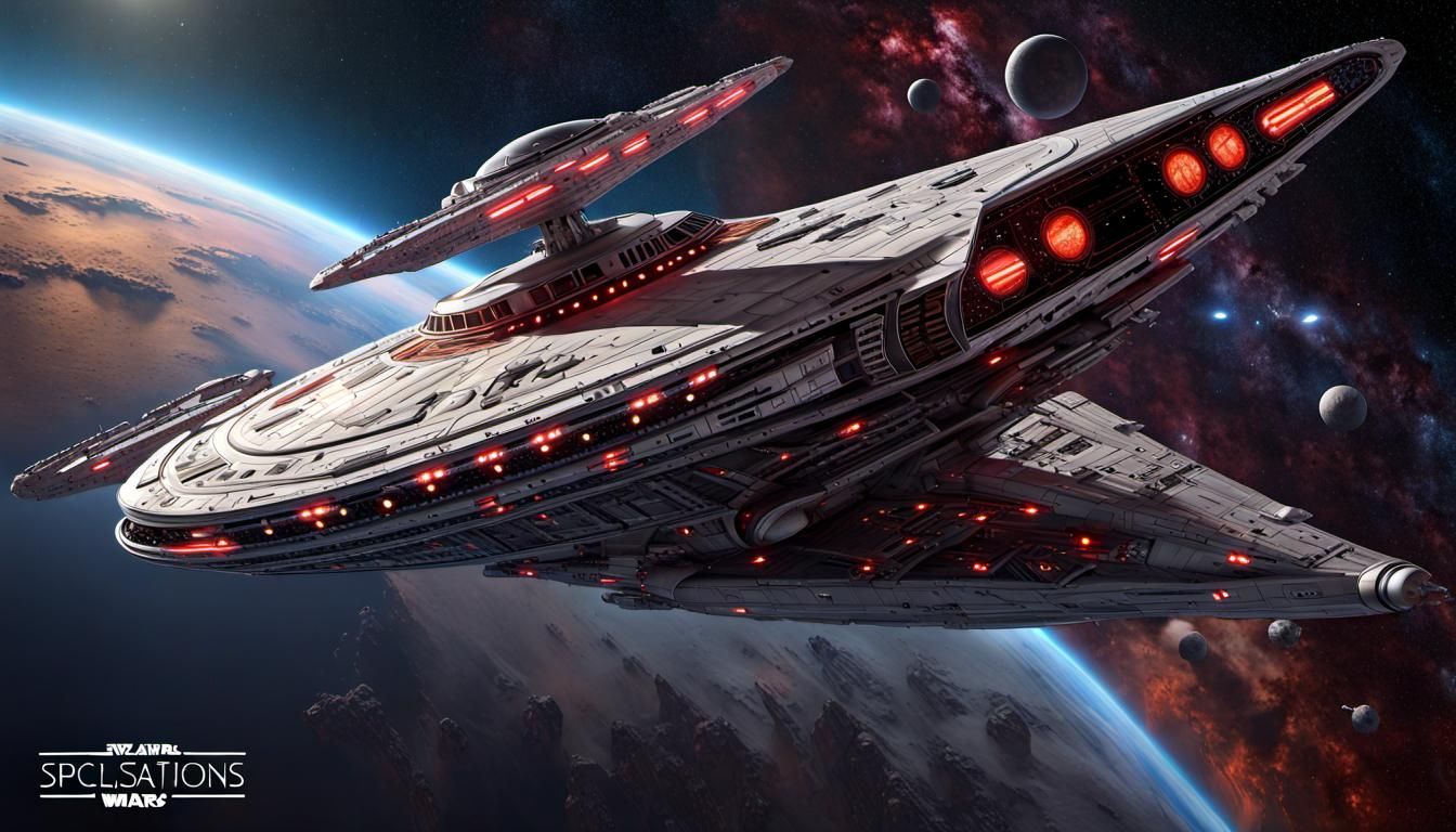 A Clash of Power: The Imperial Cruiser Casts its Shadow over Alderaan, Igniting Sorrow in the Heart of Prince Bail Organ...