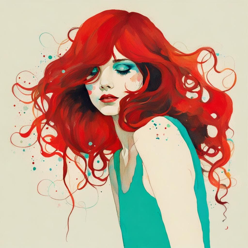 Artwork in the Style of Conrad Roset