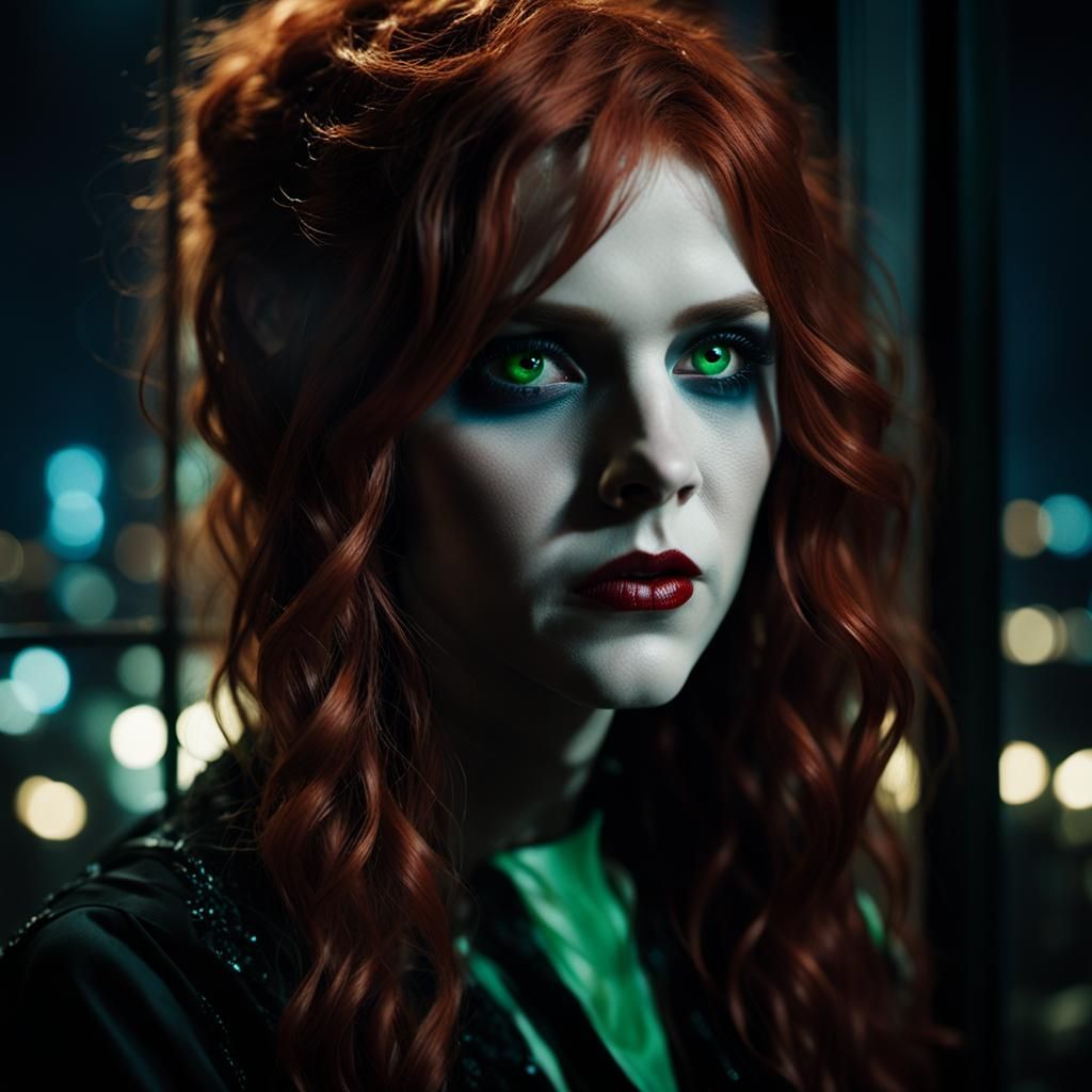 Ethereal Vampire Siren in Dark Jacksonville Penthouse