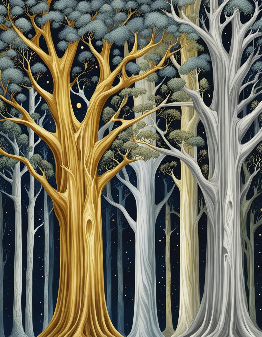 The Two Trees of Valinor: Silver and Gold