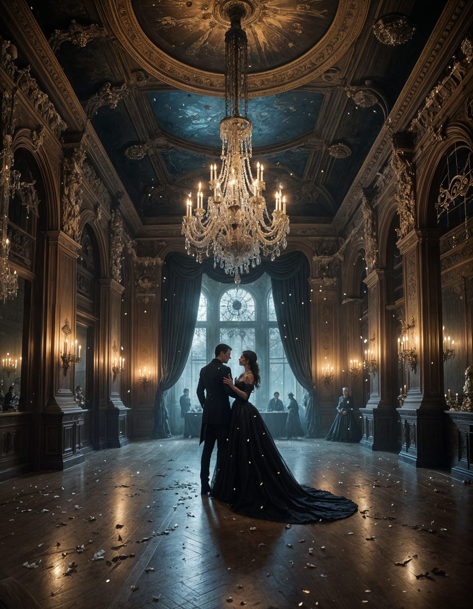 Ghostly Victorian Ballroom Countdown at Midnight