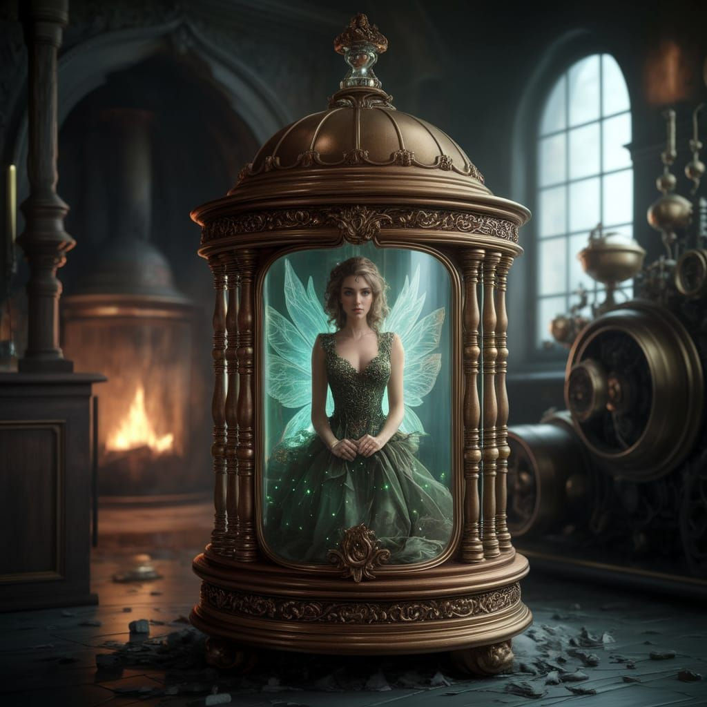Exotic Fairy in Enchanted Steampunk Inn